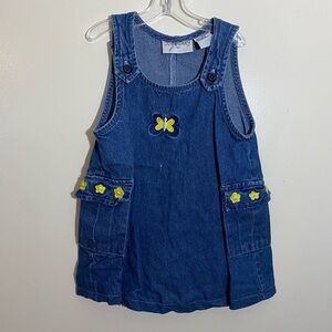 OshKosh B'gosh Denim Dress with Butterfly Appliqué